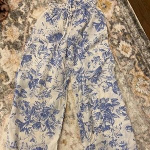 Gap Dreamwell Pant Blue FLORAL print